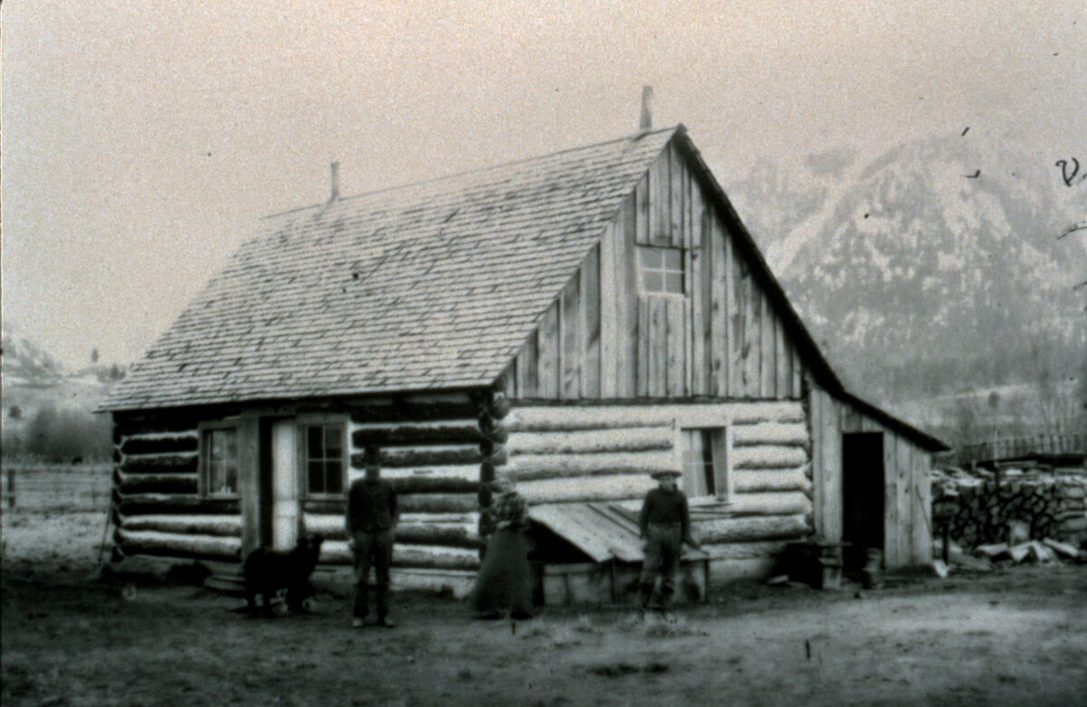 An early homestead on Hurricane Creek? Similar image from negatives 1902.