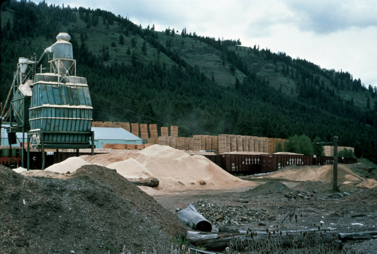 The Wallowa Mill near the Minam canyon in the lower valley. A second mill was in operation near the current-day powwow grounds at Tick Hill. Taken by Janie Tippett.